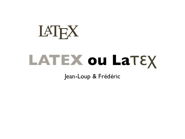 Des expériences en latex Des expériences en latex